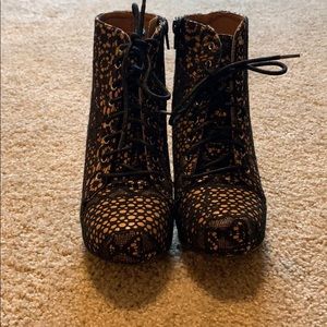 Lace booties
